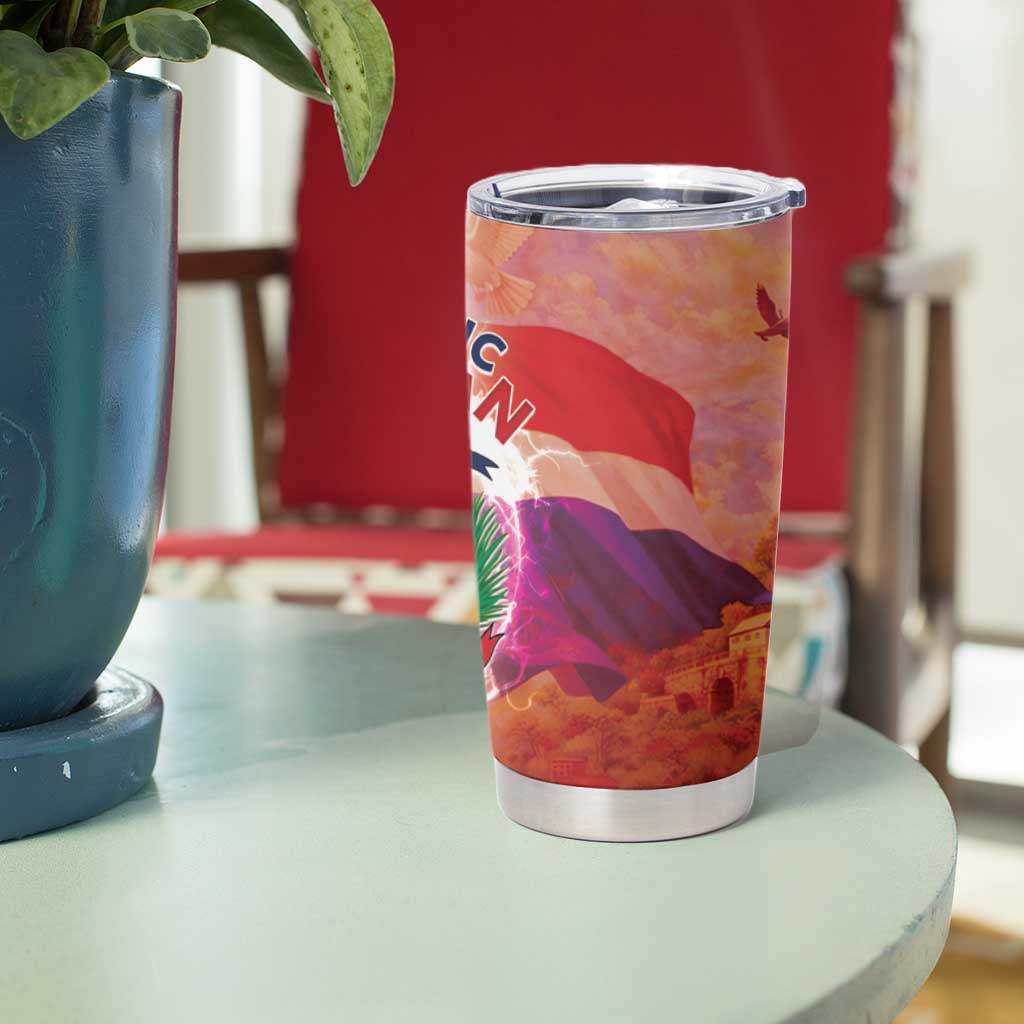 Dominican Republic Tumbler Cup Happy Independence Day