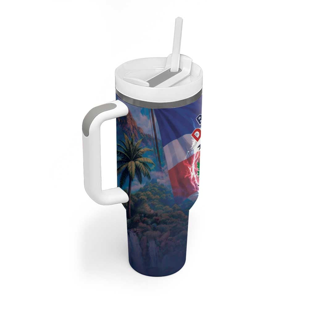 Dominican Republic Tumbler With Handle Happy Independence Day