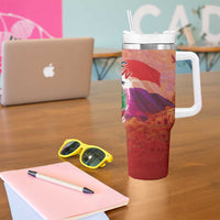 Dominican Republic Tumbler With Handle Happy Independence Day