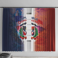 Dominican Republic Window Curtain Happy Independence Day