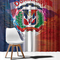 Dominican Republic Window Curtain Happy Independence Day