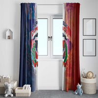 Dominican Republic Window Curtain Happy Independence Day