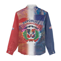 Dominican Republic Women Casual Shirt Happy Independence Day