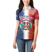Dominican Republic Women Polo Shirt Happy Independence Day