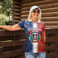 Dominican Republic Women Polo Shirt Happy Independence Day