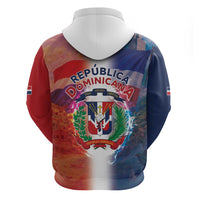 Dominican Republic Zip Hoodie Happy Independence Day