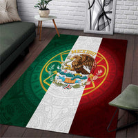 Mexico Aztec Area Rug Flag Style