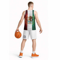 Mexico Aztec Basketball Jersey Flag Style