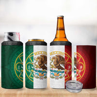 Mexico Aztec 4 in 1 Can Cooler Tumbler Flag Style