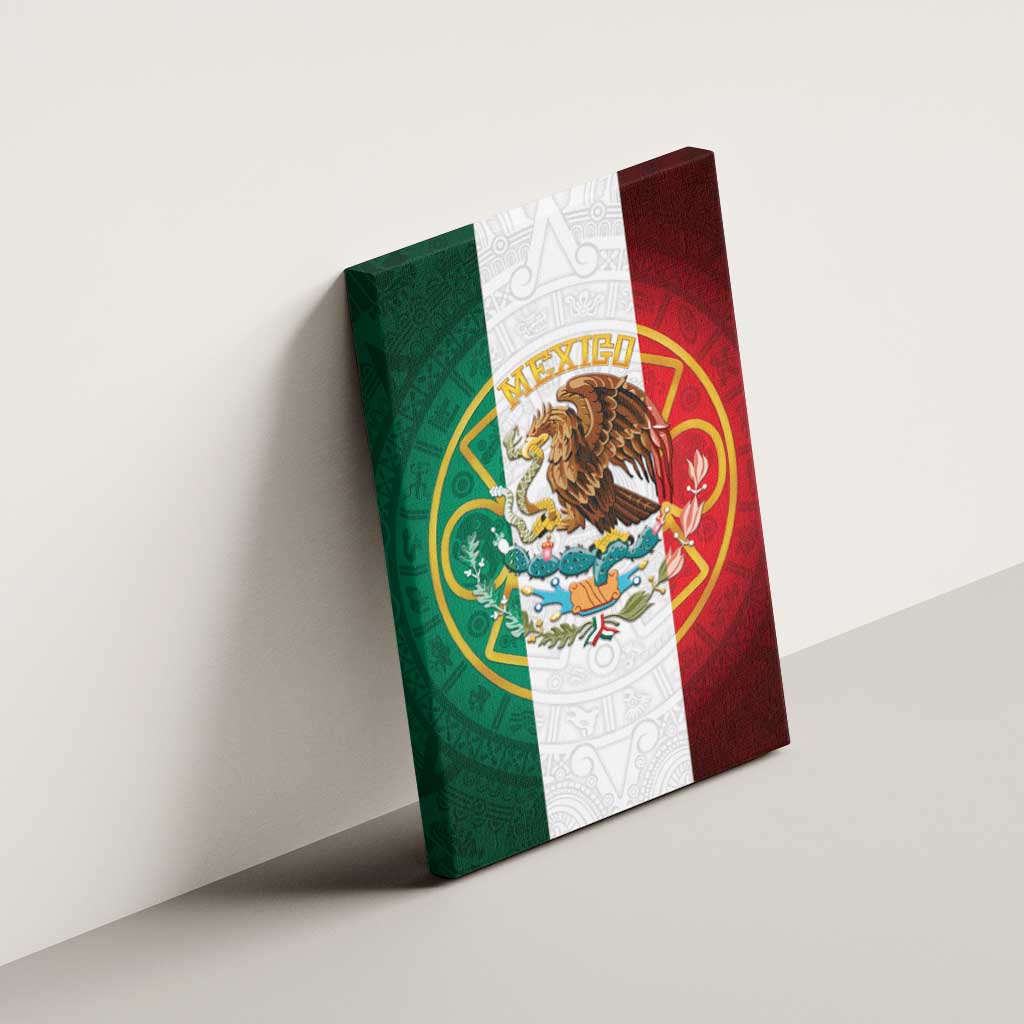 Mexico Aztec Canvas Wall Art Flag Style