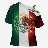 Mexico Aztec Cross Shoulder Shirt Flag Style