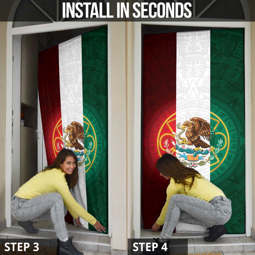 Mexico Aztec Door Cover Flag Style