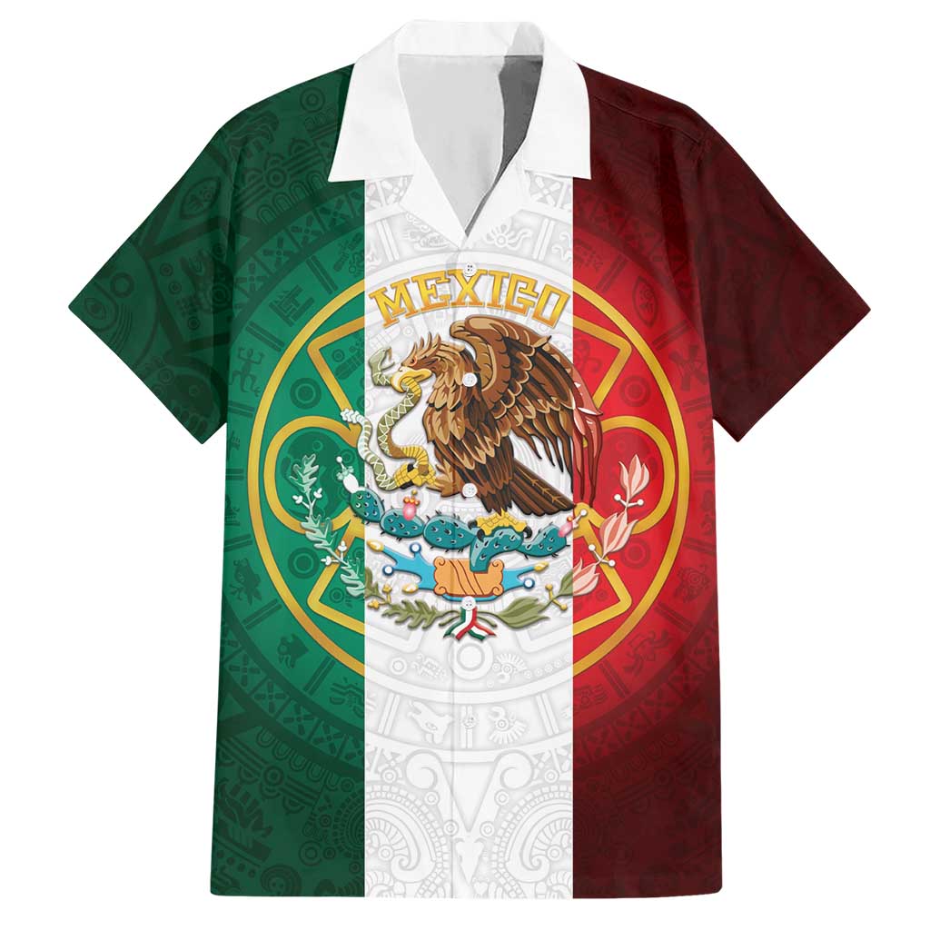 Mexico Aztec Hawaiian Shirt Flag Style