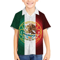 Mexico Aztec Hawaiian Shirt Flag Style