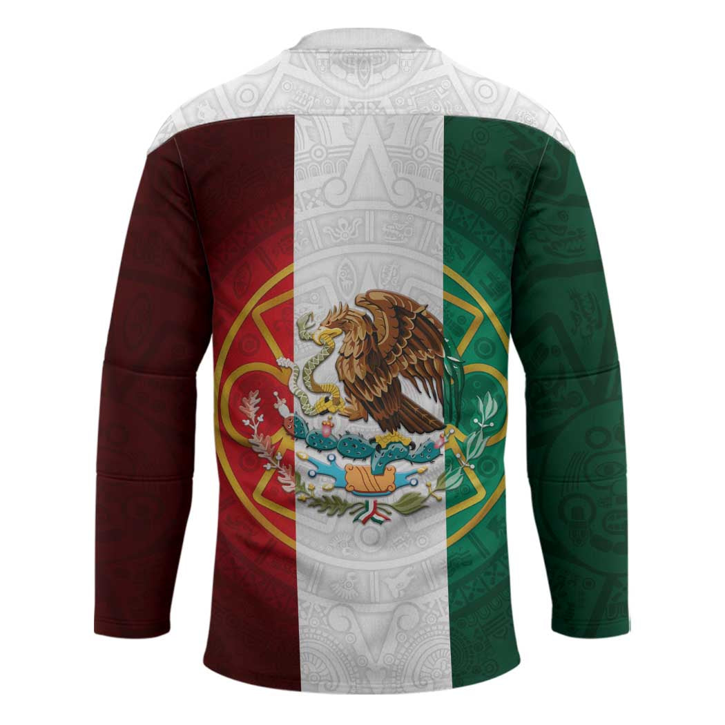 Mexico Aztec Hockey Jersey Flag Style