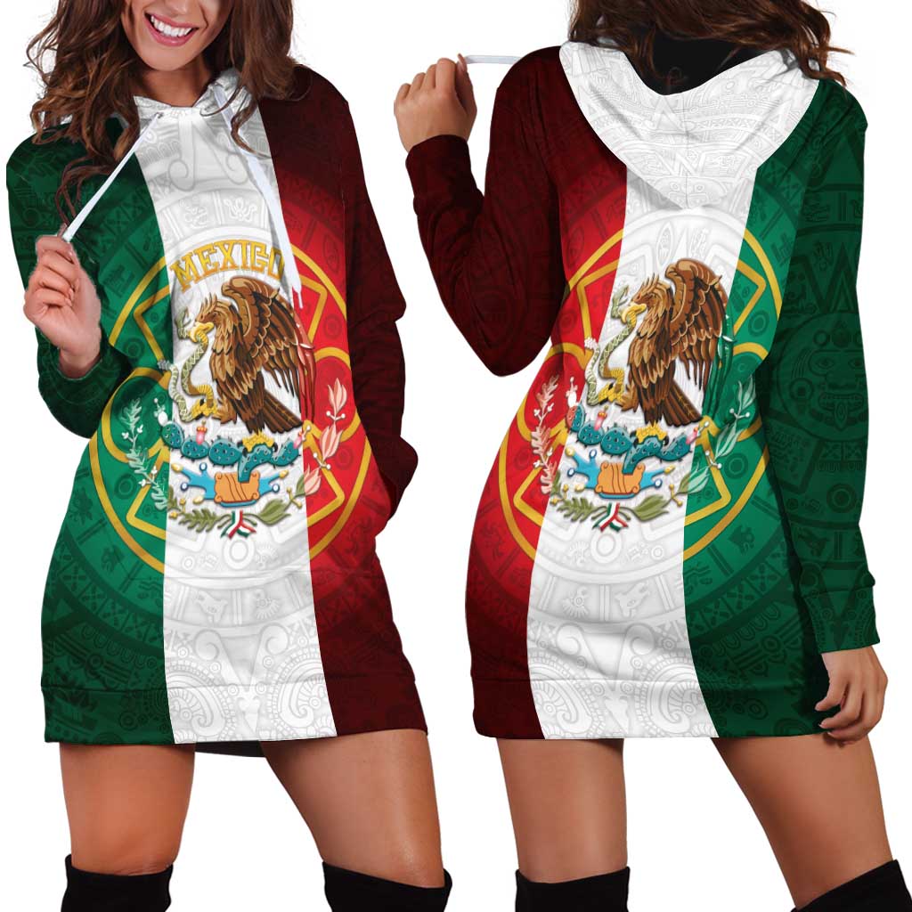 Mexico Aztec Hoodie Dress Flag Style