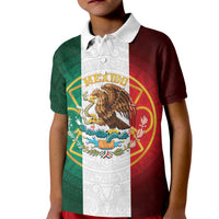 Mexico Aztec Kid Polo Shirt Flag Style