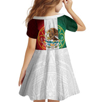 Mexico Aztec Kid Short Sleeve Dress Flag Style