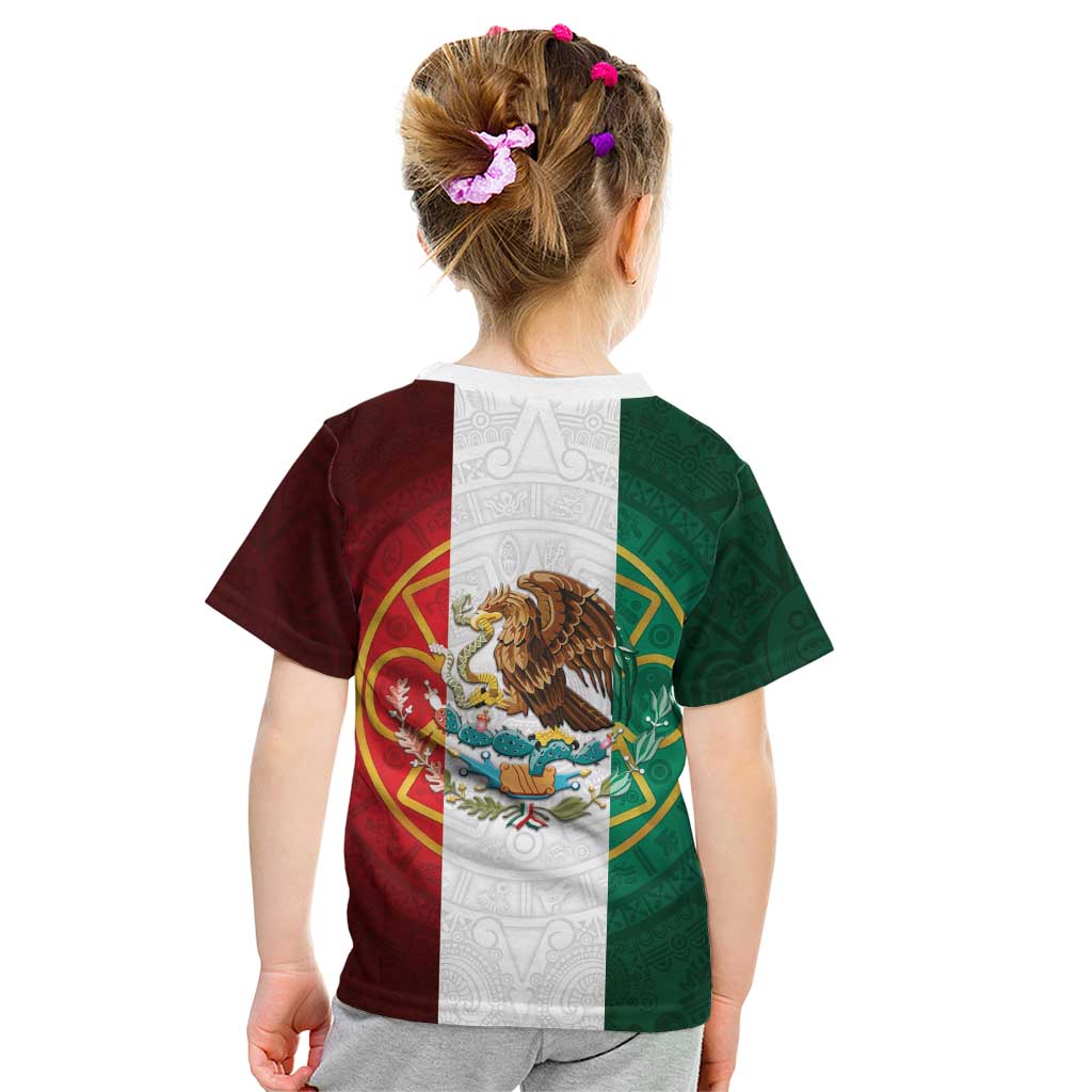 Mexico Aztec Kid T Shirt Flag Style
