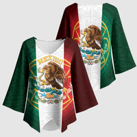 Mexico Aztec Kimono Sleeve Blouse Flag Style