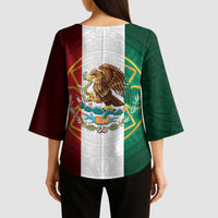 Mexico Aztec Kimono Sleeve Blouse Flag Style