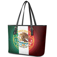 Mexico Aztec Leather Tote Bag Flag Style