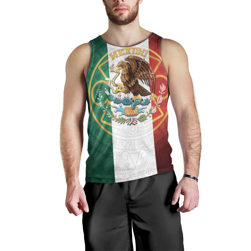 Mexico Aztec Men Tank Top Flag Style