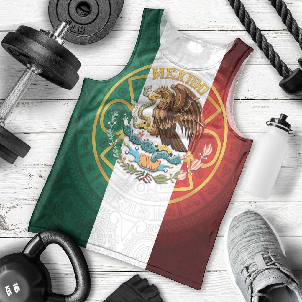 Mexico Aztec Men Tank Top Flag Style