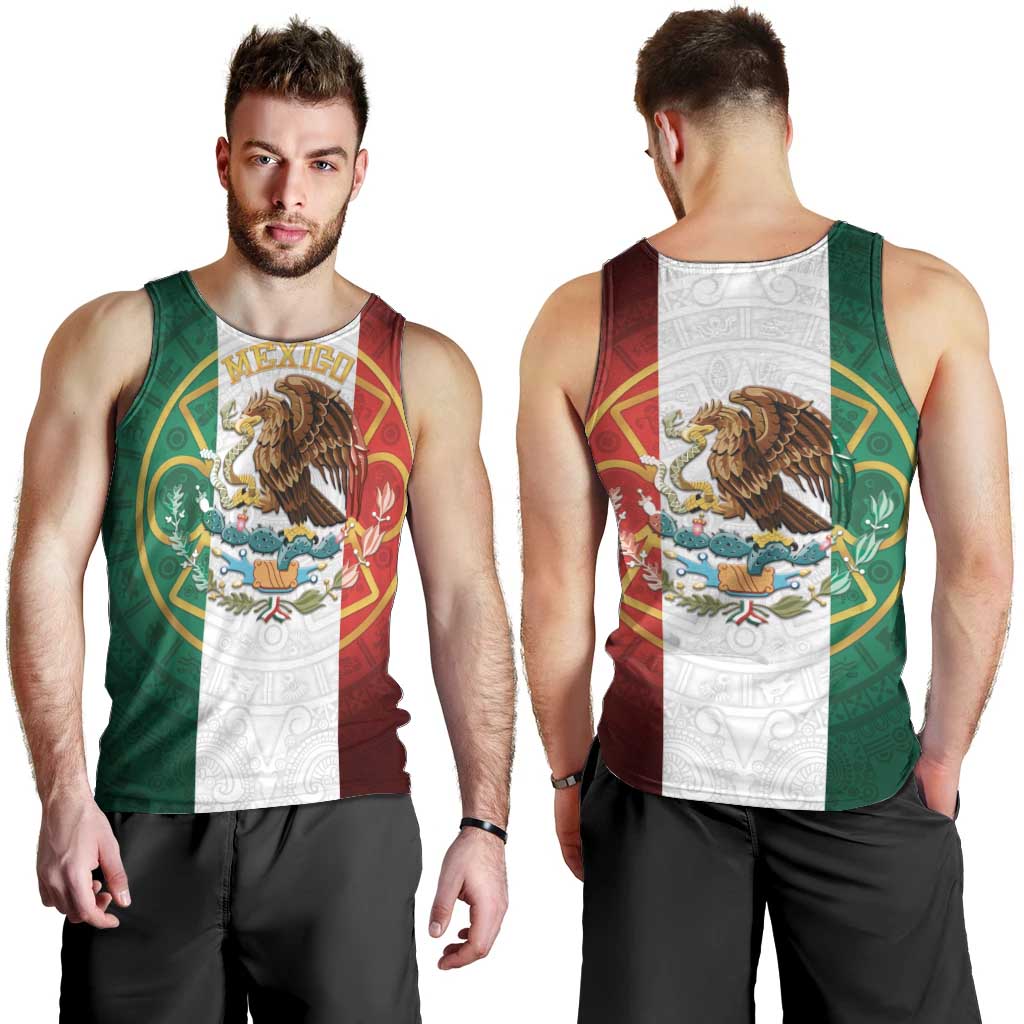 Mexico Aztec Men Tank Top Flag Style