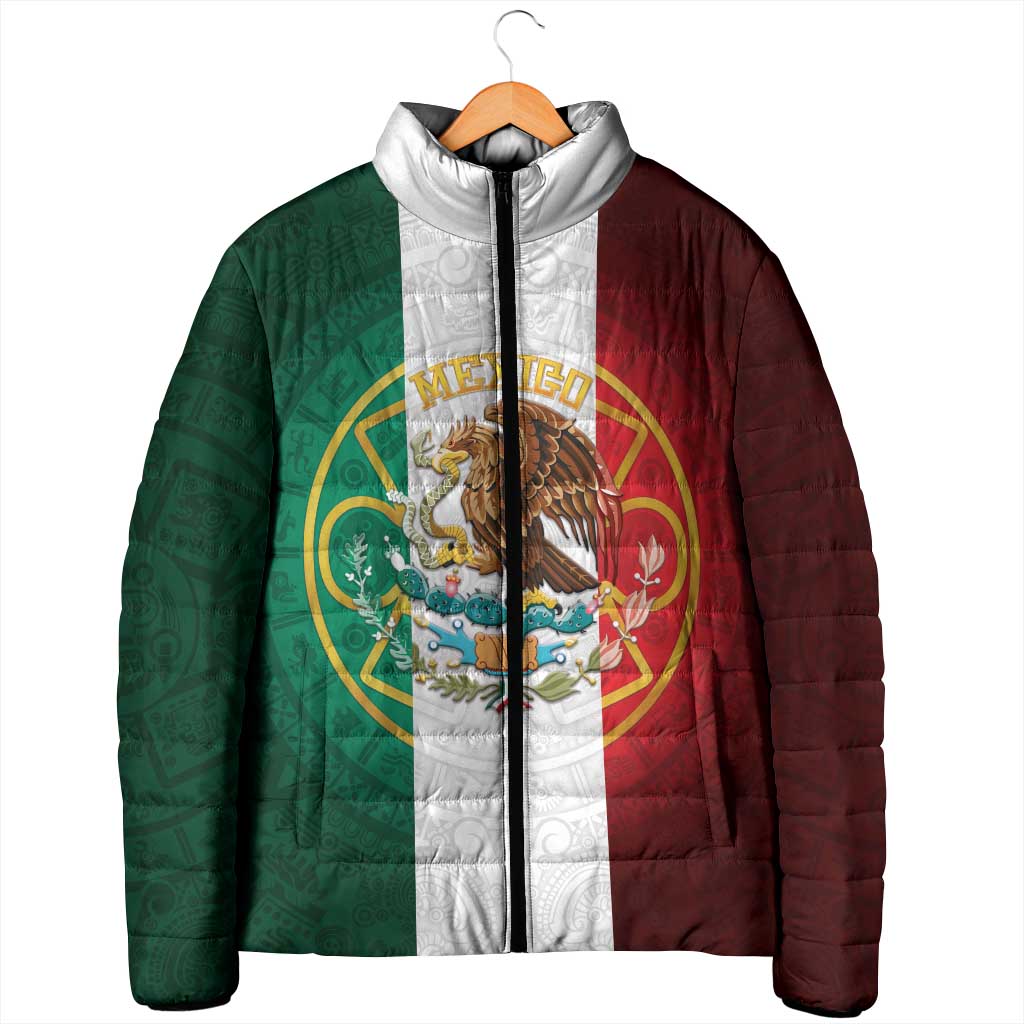 Mexico Aztec Padded Jacket Flag Style