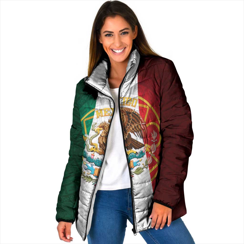 Mexico Aztec Padded Jacket Flag Style