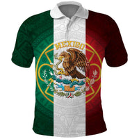 Mexico Aztec Polo Shirt Flag Style