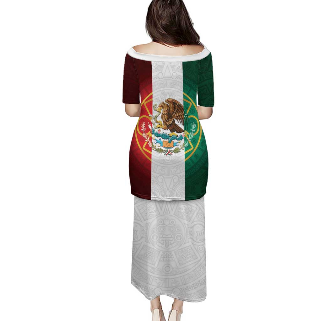 Mexico Aztec Puletasi Flag Style
