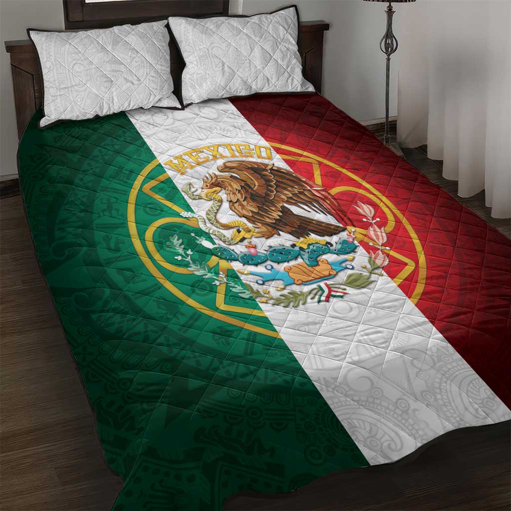 Mexico Aztec Quilt Bed Set Flag Style