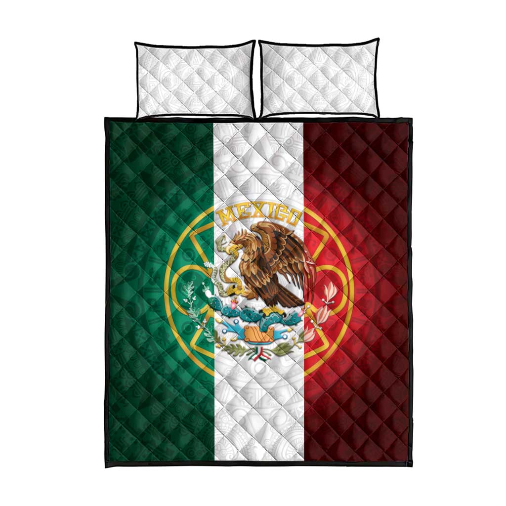 Mexico Aztec Quilt Bed Set Flag Style