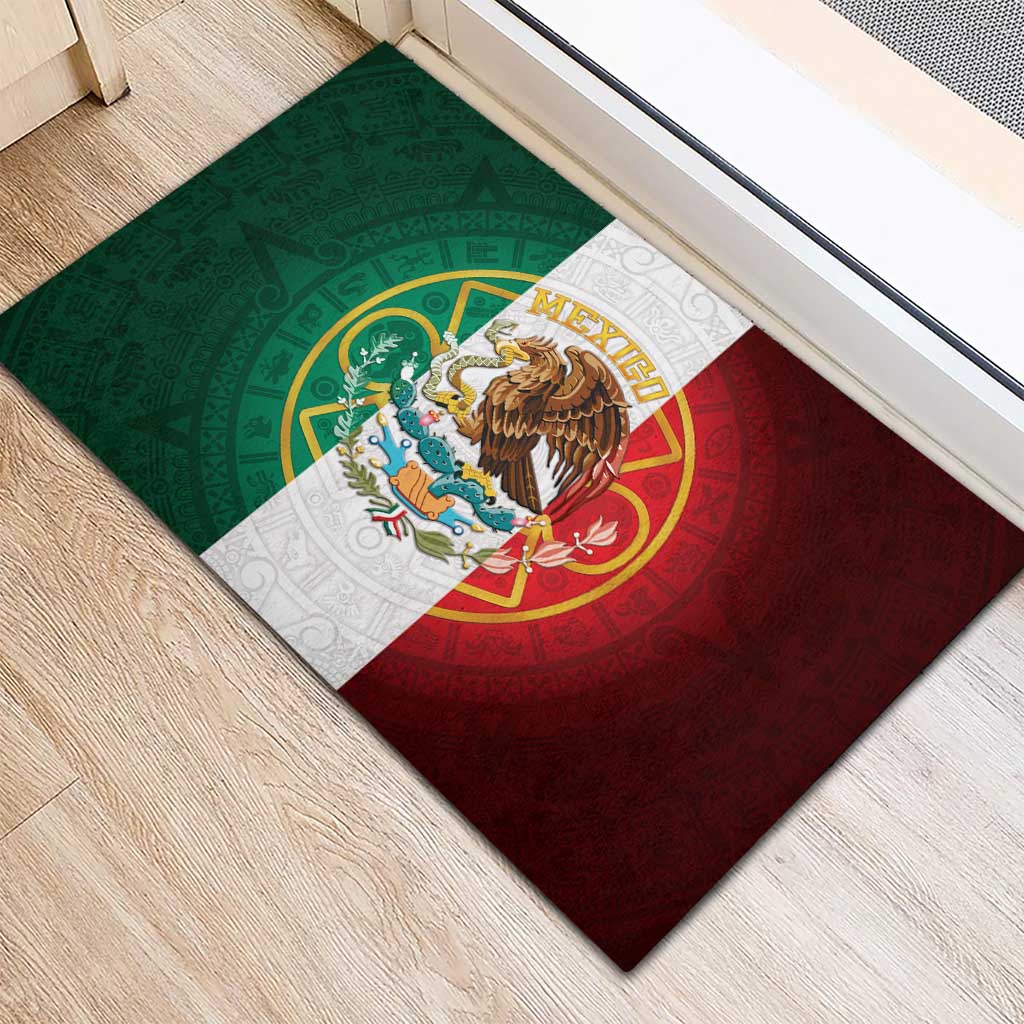 Mexico Aztec Rubber Doormat Flag Style