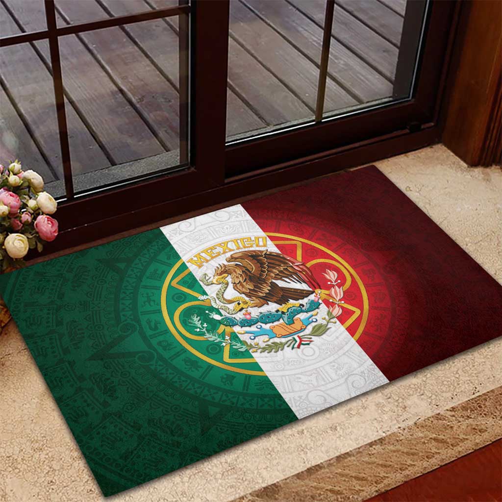 Mexico Aztec Rubber Doormat Flag Style