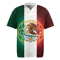 Mexico Aztec Rugby Jersey Flag Style