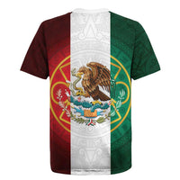 Mexico Aztec Rugby Jersey Flag Style