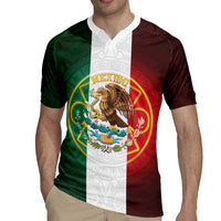 Mexico Aztec Rugby Jersey Flag Style