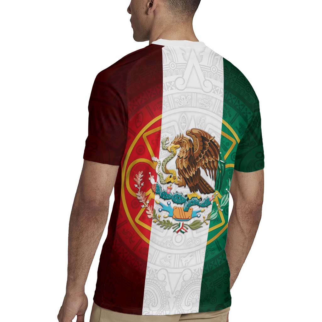 Mexico Aztec Rugby Jersey Flag Style