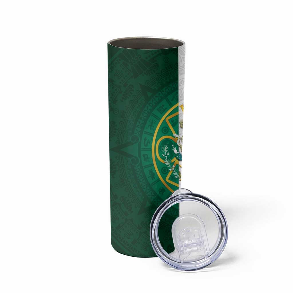 Mexico Aztec Skinny Tumbler Flag Style