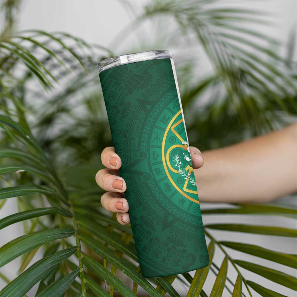 Mexico Aztec Skinny Tumbler Flag Style