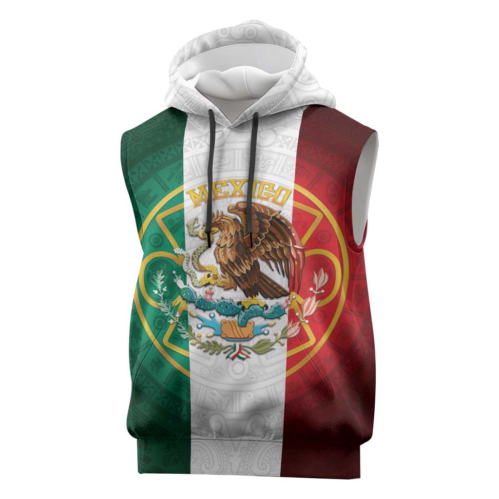 Mexico Aztec Sleeveless Hoodie Flag Style