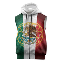Mexico Aztec Sleeveless Zip Hoodie Flag Style