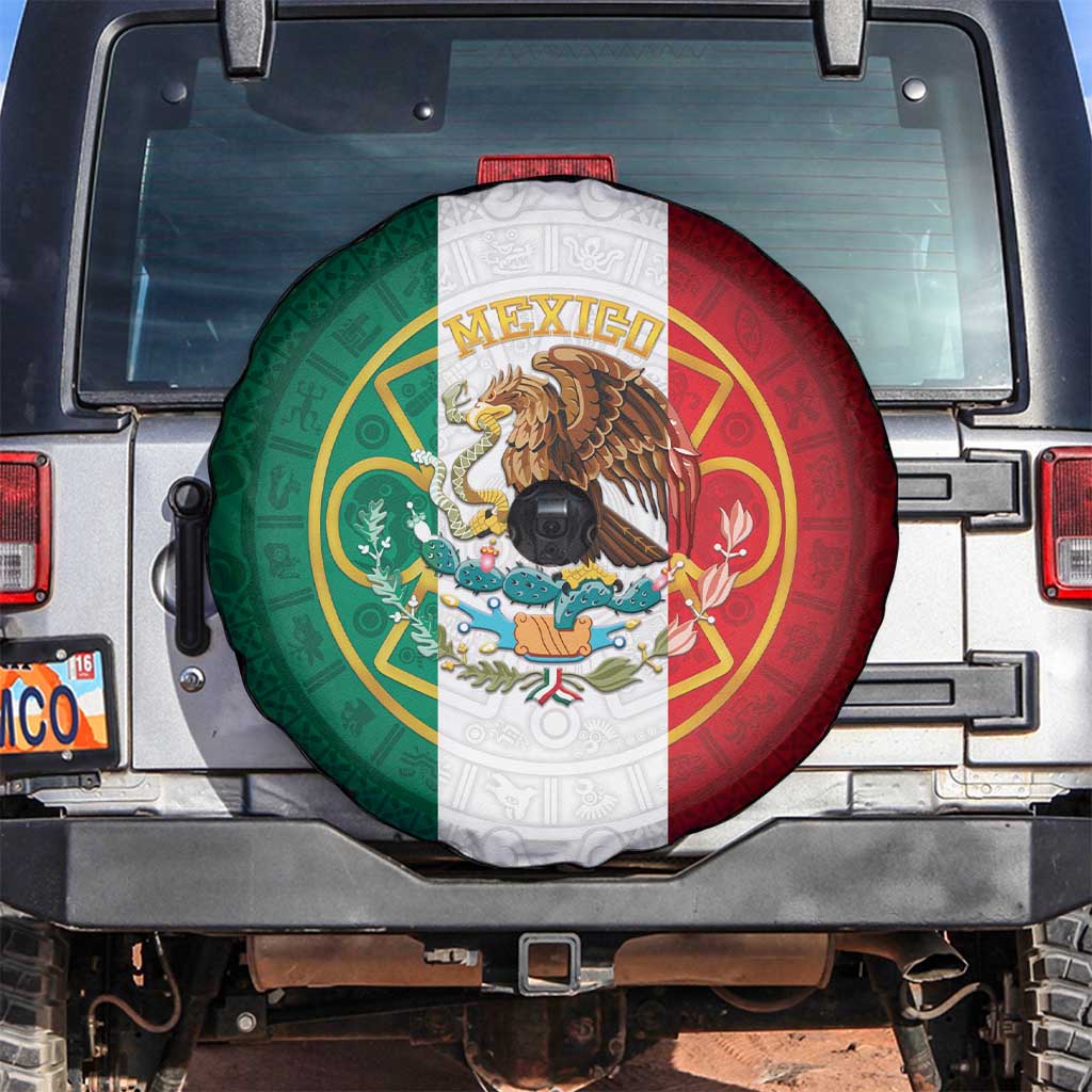 Mexico Aztec Spare Tire Cover Flag Style