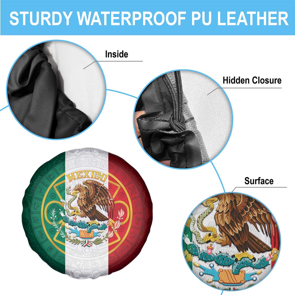 Mexico Aztec Spare Tire Cover Flag Style