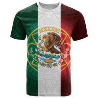 Mexico Aztec T Shirt Flag Style