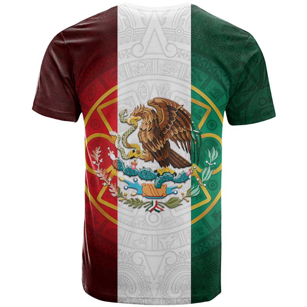 Mexico Aztec T Shirt Flag Style