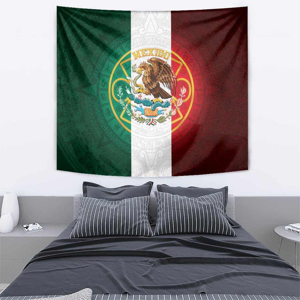 Mexico Aztec Tapestry Flag Style